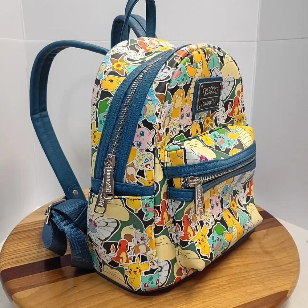 Loungefly Pokémon Sticker Collage Mini Backpack Pikachu Cubone Squirtle